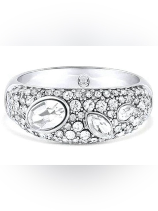 Gorjana Jewelry - GORJANA Kingston Ring 7  Silver Crystals Bling Vintage Vibe Cocktail Ring